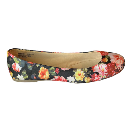 Flowered Slip On Shoes